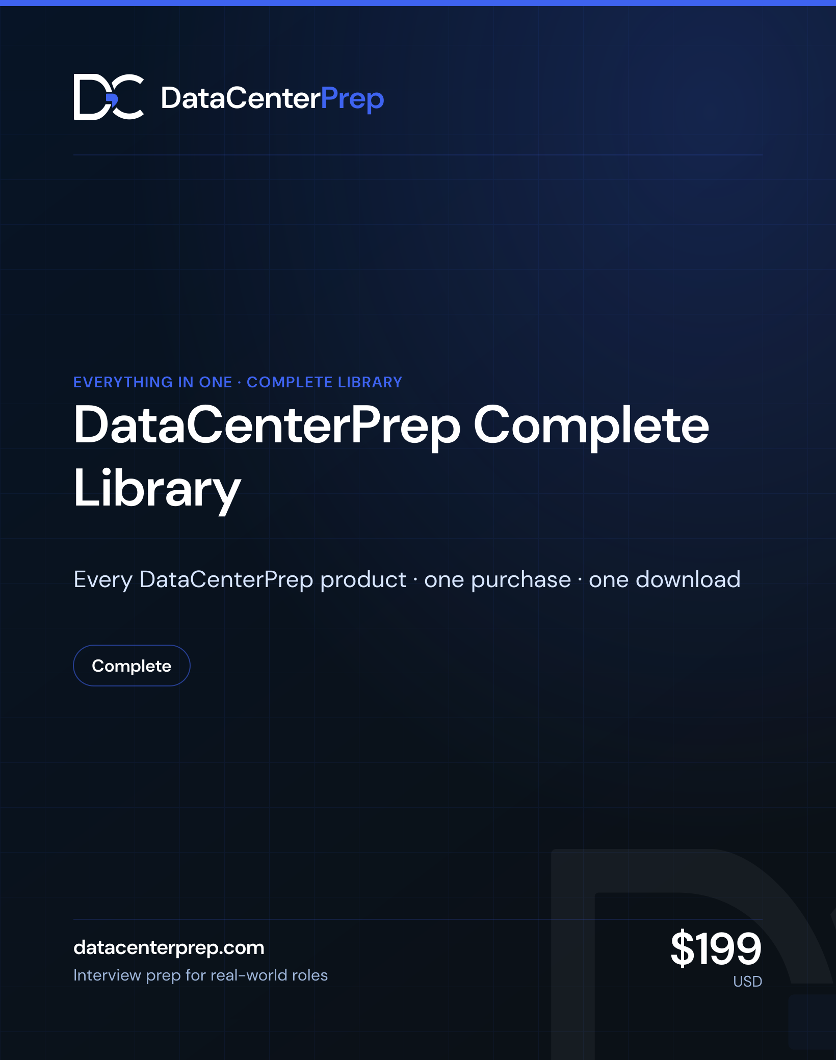 DataCenterPrep Complete Library — product cover