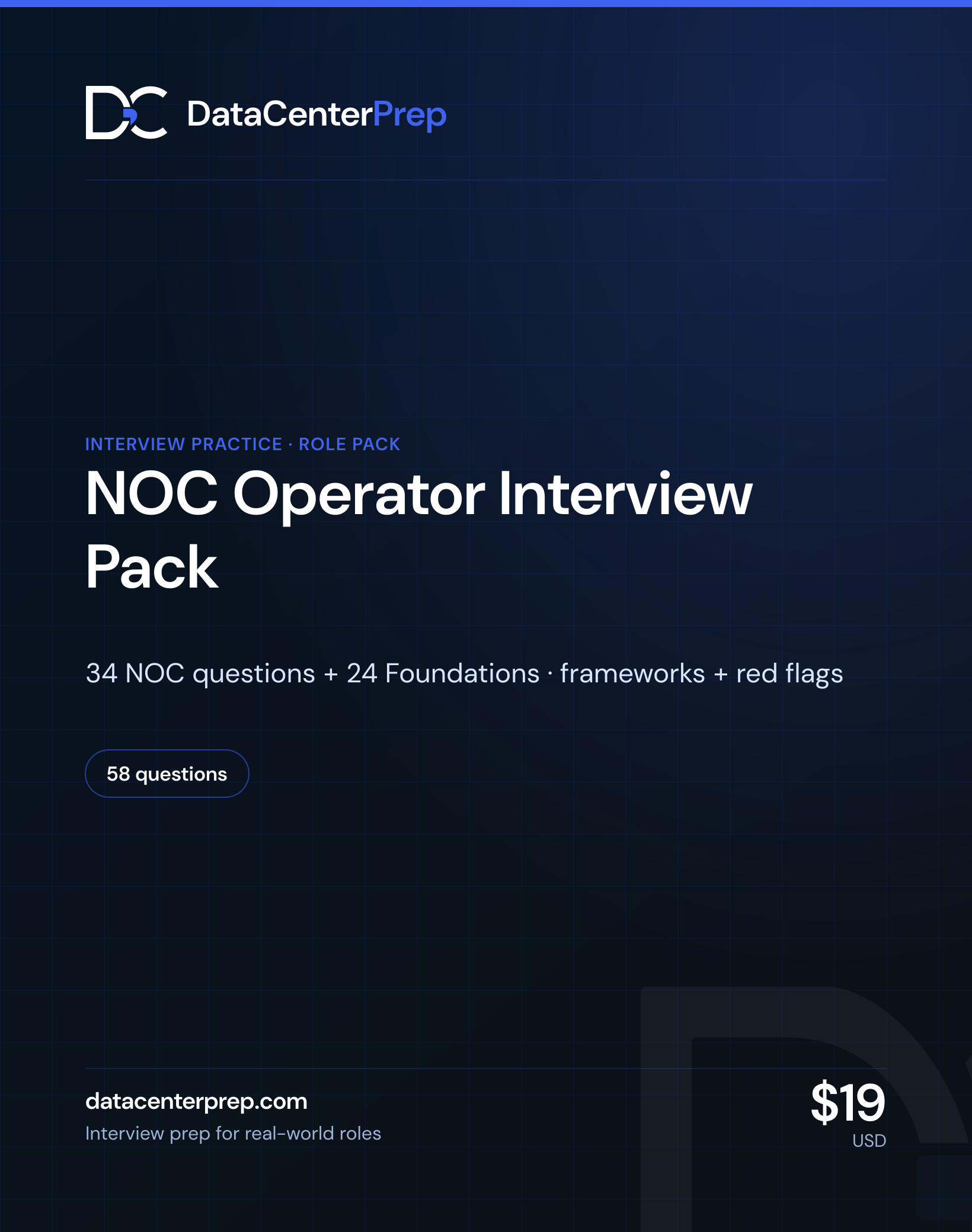 NOC Operator Interview Pack — product cover