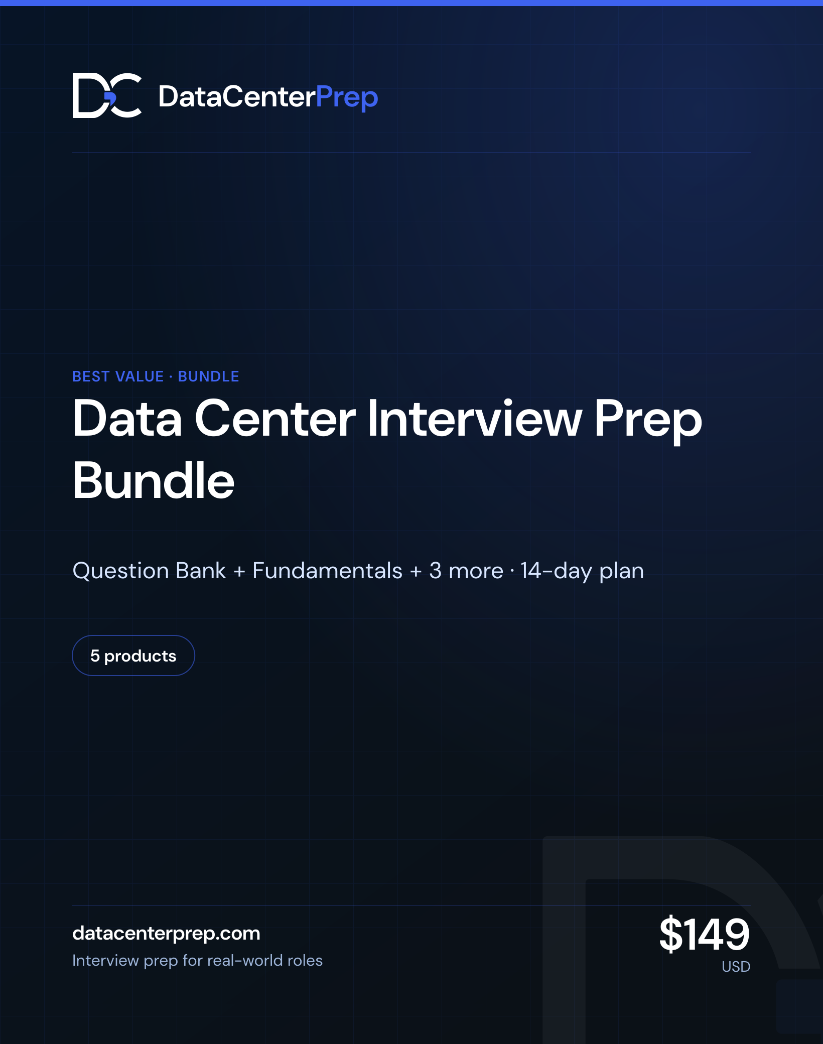 Data Center Interview Prep Bundle — product cover